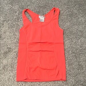 Coral pink workout tank top